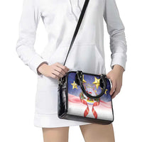 American Samoa Christmas Shoulder Handbag Seashell Santa Beach Vibes - Polynesian Pride