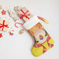 French Polynesia Christmas Stocking Seashell Santa Beach Vibes - Polynesian Pride