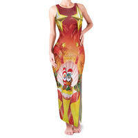 French Polynesia Christmas Family Matching Tank Maxi Dress and Hawaiian Shirt Seashell Santa Beach Vibes - Polynesian Pride
