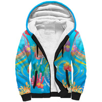 Under The Sea Scuba Diving Sherpa Hoodie Polynesian Pattern LT05 Unisex Blue - Polynesian Pride