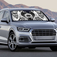 Remember Samoa Black Saturday Auto Sun Shade Samoa Mo Samoa - Polynesian Pride