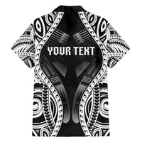 Personalised Remember Samoa Black Saturday Family Matching Off Shoulder Short Dress and Hawaiian Shirt Samoa Mo Samoa - Polynesian Pride