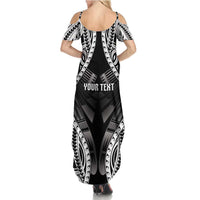 Personalised Remember Samoa Black Saturday Family Matching Summer Maxi Dress and Hawaiian Shirt Samoa Mo Samoa LT05 - Polynesian Pride