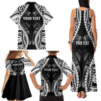 Personalised Remember Samoa Black Saturday Family Matching Tank Maxi Dress and Hawaiian Shirt Samoa Mo Samoa - Polynesian Pride