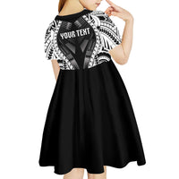 Personalised Remember Samoa Black Saturday Kid Short Sleeve Dress Samoa Mo Samoa - Polynesian Pride