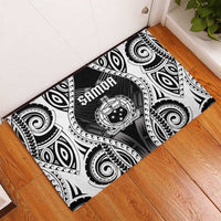 Remember Samoa Black Saturday Rubber Doormat Samoa Mo Samoa - Polynesian Pride