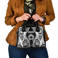 Remember Samoa Black Saturday Shoulder Handbag Samoa Mo Samoa - Polynesian Pride