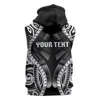 Personalised Remember Samoa Black Saturday Sleeveless Hoodie Samoa Mo Samoa - Polynesian Pride
