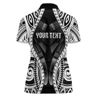 Personalised Remember Samoa Black Saturday Women Polo Shirt Samoa Mo Samoa - Polynesian Pride