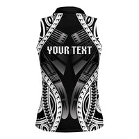 Personalised Remember Samoa Black Saturday Women Sleeveless Polo Shirt Samoa Mo Samoa - Polynesian Pride