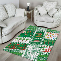 Norfolk Island Christmas Area Rug Festive Beach Vibes - Polynesian Pride