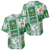 Norfolk Island Christmas Baseball Jersey Festive Beach Vibes - Polynesian Pride