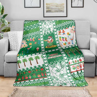 Norfolk Island Christmas Blanket Festive Beach Vibes - Polynesian Pride