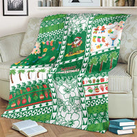 Norfolk Island Christmas Blanket Festive Beach Vibes - Polynesian Pride