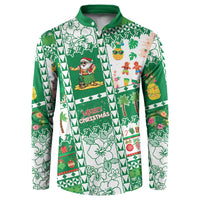 Norfolk Island Christmas Button Sweatshirt Festive Beach Vibes - Polynesian Pride