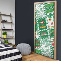 Norfolk Island Christmas Door Cover Festive Beach Vibes - Polynesian Pride