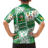 Norfolk Island Christmas Family Matching Long Sleeve Bodycon Dress and Hawaiian Shirt Festive Beach Vibes LT05 - Polynesian Pride