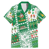 Norfolk Island Christmas Family Matching Mermaid Dress and Hawaiian Shirt Festive Beach Vibes - Polynesian Pride