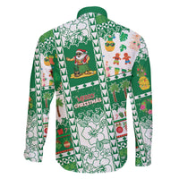 Norfolk Island Christmas Family Matching Off The Shoulder Long Sleeve Dress and Hawaiian Shirt Festive Beach Vibes LT05 - Polynesian Pride