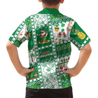Norfolk Island Christmas Family Matching Puletasi and Hawaiian Shirt Festive Beach Vibes - Polynesian Pride