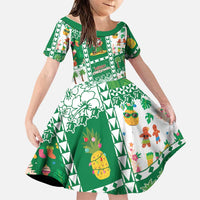 Norfolk Island Christmas Family Matching Puletasi and Hawaiian Shirt Festive Beach Vibes - Polynesian Pride
