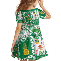 Norfolk Island Christmas Family Matching Puletasi and Hawaiian Shirt Festive Beach Vibes - Polynesian Pride