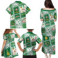 Norfolk Island Christmas Family Matching Puletasi and Hawaiian Shirt Festive Beach Vibes - Polynesian Pride