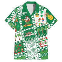 Norfolk Island Christmas Family Matching Puletasi and Hawaiian Shirt Festive Beach Vibes - Polynesian Pride