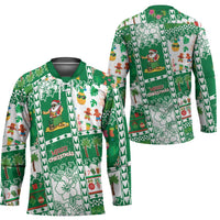 Norfolk Island Christmas Hockey Jersey Festive Beach Vibes - Polynesian Pride