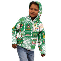 Norfolk Island Christmas Kid Hoodie Festive Beach Vibes - Polynesian Pride