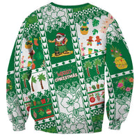 Norfolk Island Christmas Sweatshirt Festive Beach Vibes - Polynesian Pride