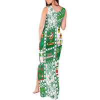 Norfolk Island Christmas Tank Maxi Dress Festive Beach Vibes - Polynesian Pride