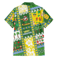 Pitcairn Islands Christmas Family Matching Tank Maxi Dress and Hawaiian Shirt Festive Beach Vibes LT05 - Polynesian Pride