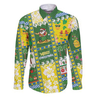 Pitcairn Islands Christmas Family Matching Tank Maxi Dress and Hawaiian Shirt Festive Beach Vibes - Polynesian Pride