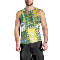 Pitcairn Islands Christmas Men Tank Top Festive Beach Vibes - Polynesian Pride