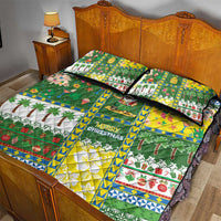Pitcairn Islands Christmas Quilt Bed Set Festive Beach Vibes - Polynesian Pride