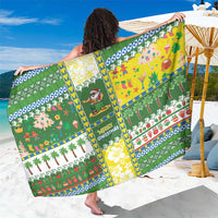 Pitcairn Islands Christmas Sarong Festive Beach Vibes - Polynesian Pride