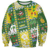 Pitcairn Islands Christmas Sweatshirt Festive Beach Vibes - Polynesian Pride