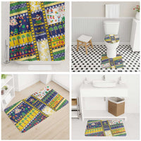 Tokelau Christmas Bathroom Set Festive Beach Vibes - Polynesian Pride