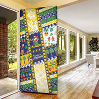 Tokelau Christmas Door Cover Festive Beach Vibes - Polynesian Pride