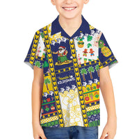 Tokelau Christmas Family Matching Mermaid Dress and Hawaiian Shirt Festive Beach Vibes LT05 Son's Shirt Colorful - Polynesian Pride