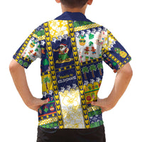 Tokelau Christmas Family Matching Off The Shoulder Long Sleeve Dress and Hawaiian Shirt Festive Beach Vibes - Polynesian Pride