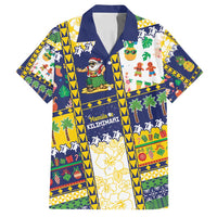 Tokelau Christmas Family Matching Off Shoulder Short Dress and Hawaiian Shirt Festive Beach Vibes LT05 Dad's Shirt - Short Sleeve Colorful - Polynesian Pride