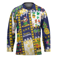 Tokelau Christmas Hockey Jersey Festive Beach Vibes LT05 Unisex Colorful - Polynesian Pride