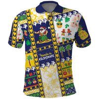 Tokelau Christmas Polo Shirt Festive Beach Vibes - Polynesian Pride