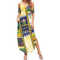 Tokelau Christmas Summer Maxi Dress Festive Beach Vibes LT05 Women Colorful - Polynesian Pride