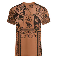 Polynesia Maui Tattoo Inspired Cosplay Costume Women V-Neck T-Shirt