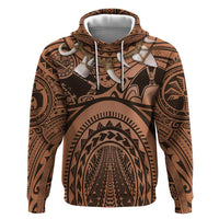 Polynesia Maui Tattoo Inspired Cosplay Costume Zip Hoodie