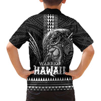 Hawaiian Ikaika Warrior Kid Hawaiian Shirt Tribal Pattern