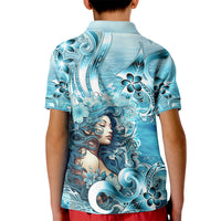 Hawaii Namaka Goddess Of The Sea Kid Polo Shirt Polynesian Style LT05 - Polynesian Pride